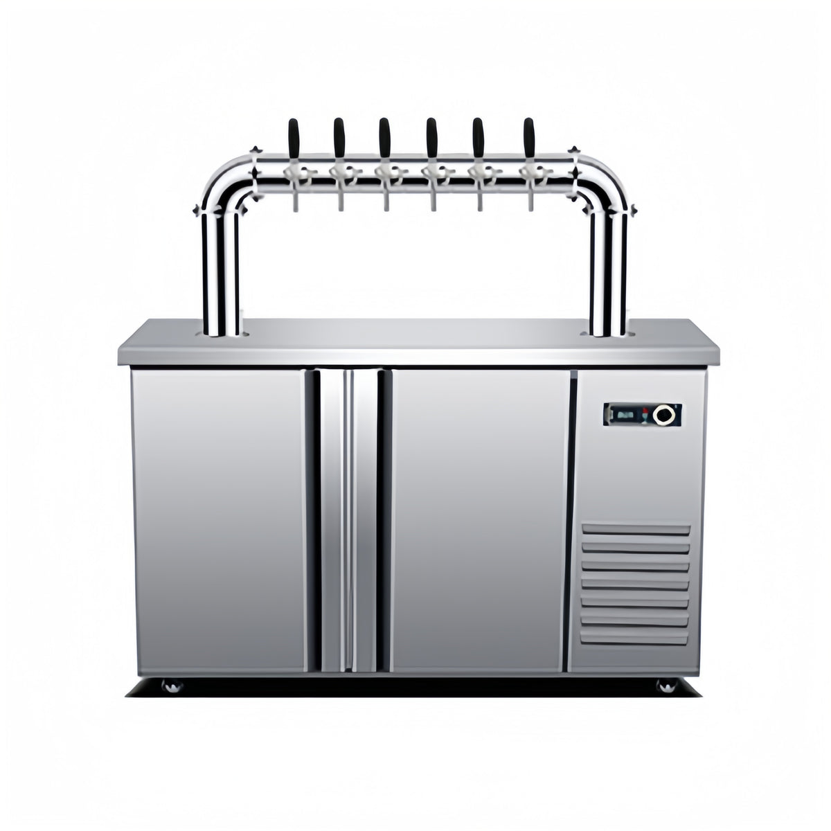 Commercial Draft Beer Dispenser — Air-Cooled Kegerator with Tap