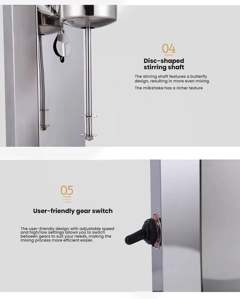 Commercial Milkshake & Milk Tea Machine — Stainless Steel