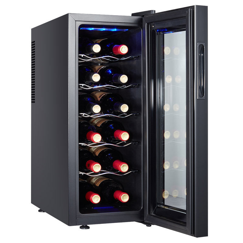 Thermoelectric Wine Refrigerator — 33L, Silent, Touchscreen