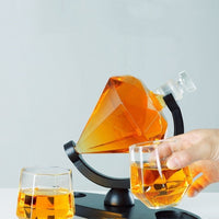 Diamond Design Whiskey Glass Set — Borosilicate image preview