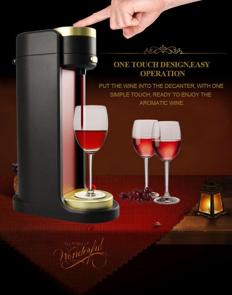 Electric Wine Aerator & Dispenser with Cooling Cup