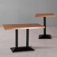 Industrial Metal-Frame Bar &amp; Restaurant Dining Set — Table and Chairs image preview