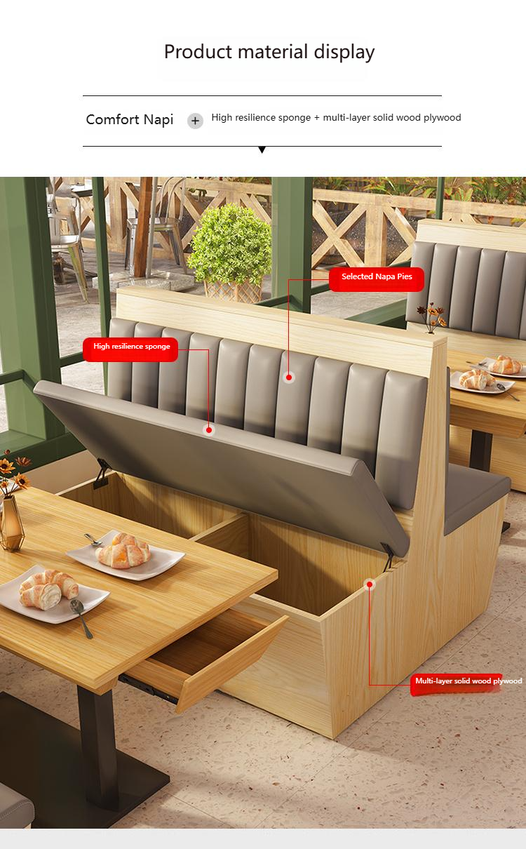 Commercial Restaurant Booth Seating — Plywood, Vinyl-Upholstered