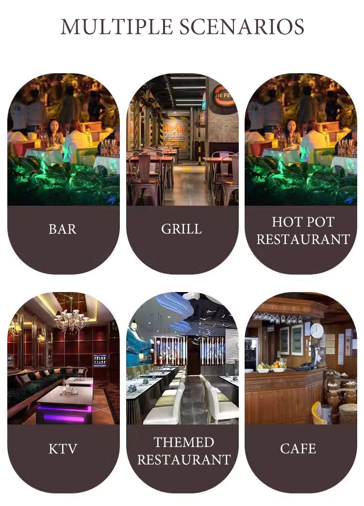 Modern Bar Furniture Set — Cross-Back Chairs & Wood-Top Tables