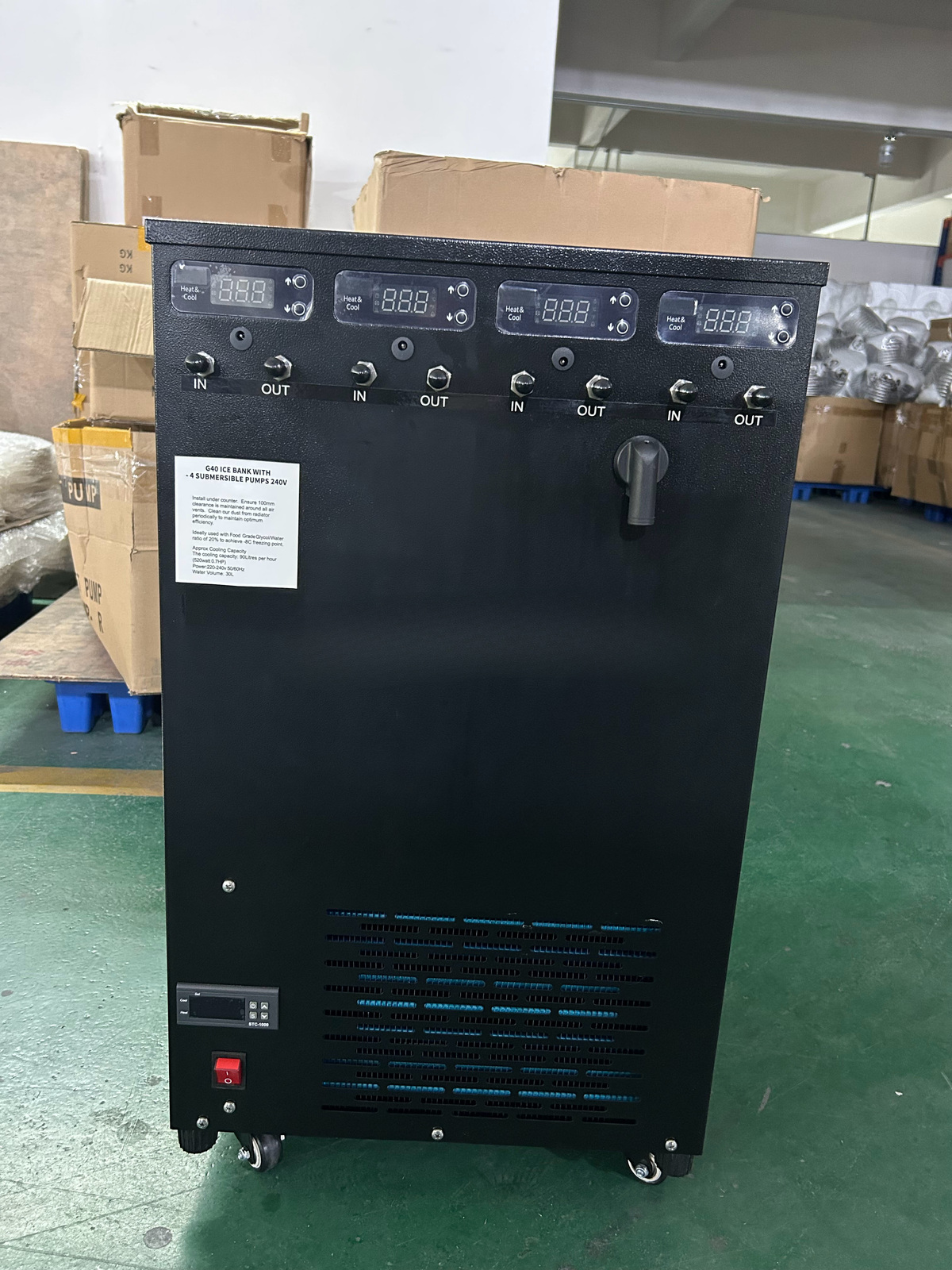 Glycol Chiller for Beer Fermentation — 2/4-Coil Cooling System