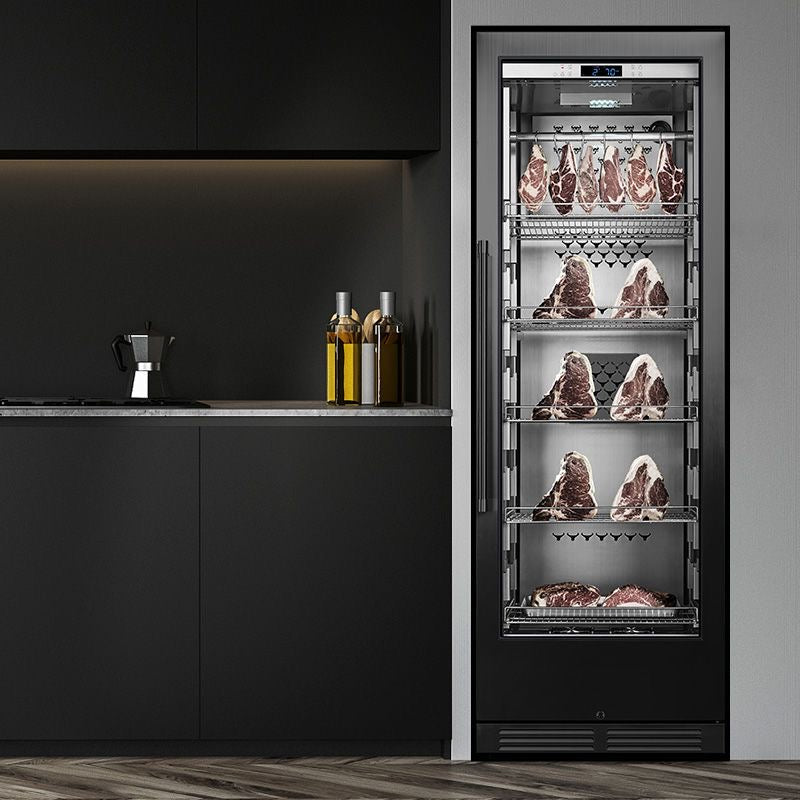 Commercial Dry Aging Refrigerator — Glass Door, Stainless Steel, cooling mode Fan cooling