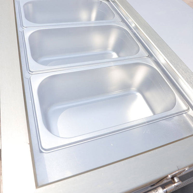 Refrigerated Pizza & Sandwich Prep Table — Countertop Salad Prep Cooler