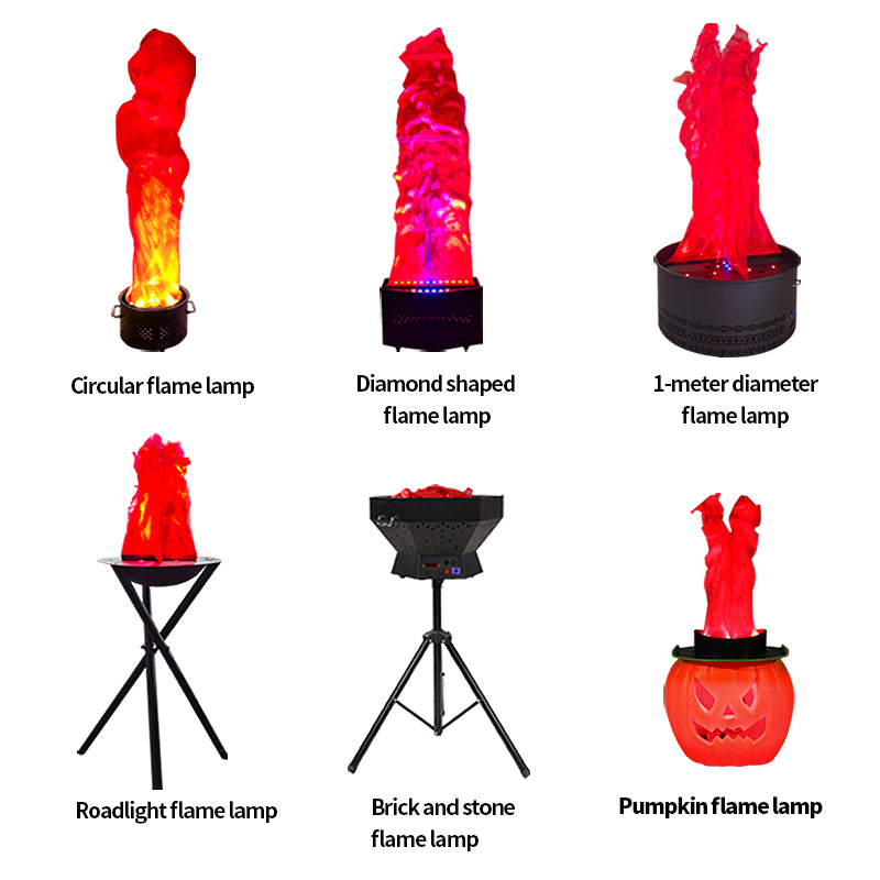 Artificial Silk LED Flame Light — 30 cm, Remote Control