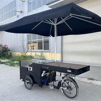 Electric Cargo Tricycle Coffee Bike — Mobile Food Cart image preview
