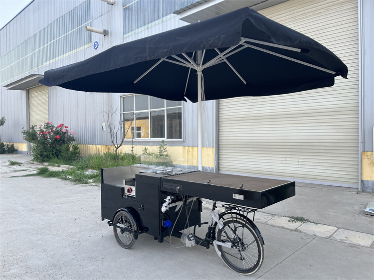Electric Cargo Tricycle Coffee Bike — Mobile Food Cart