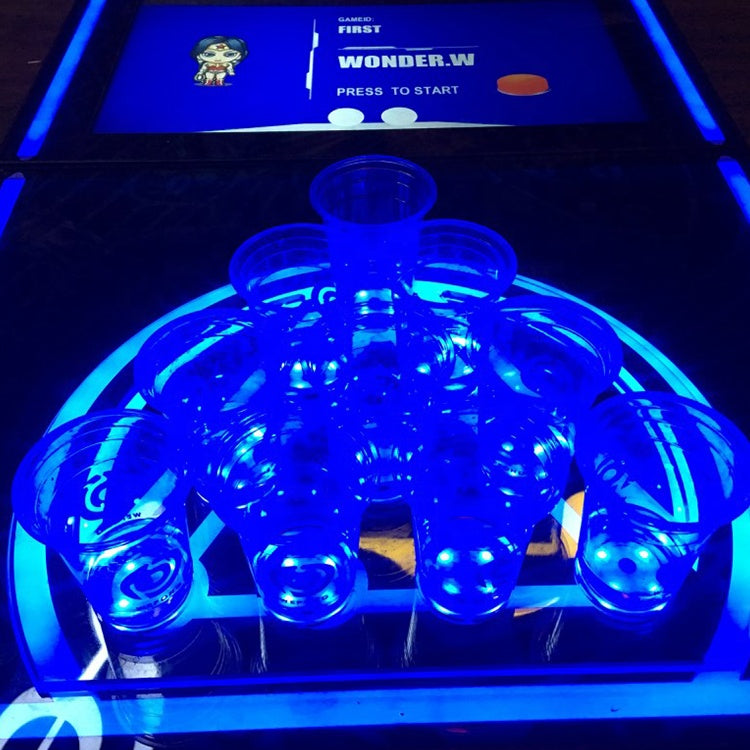 LED Beer Pong Table — Light-Up Arcade Bar Game Table