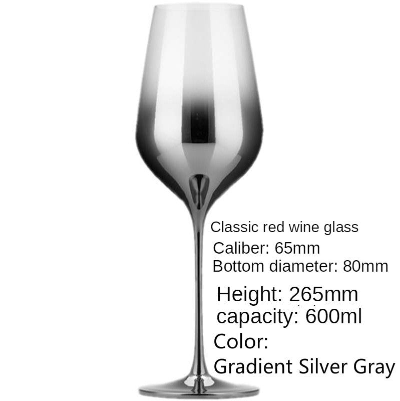 Liquimetal Crystal Wine Glass, Champagne Glass and Decanter, style American