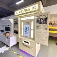 Commercial Photo Booth Vending Kiosk with Printer &amp; Touchscreen image preview