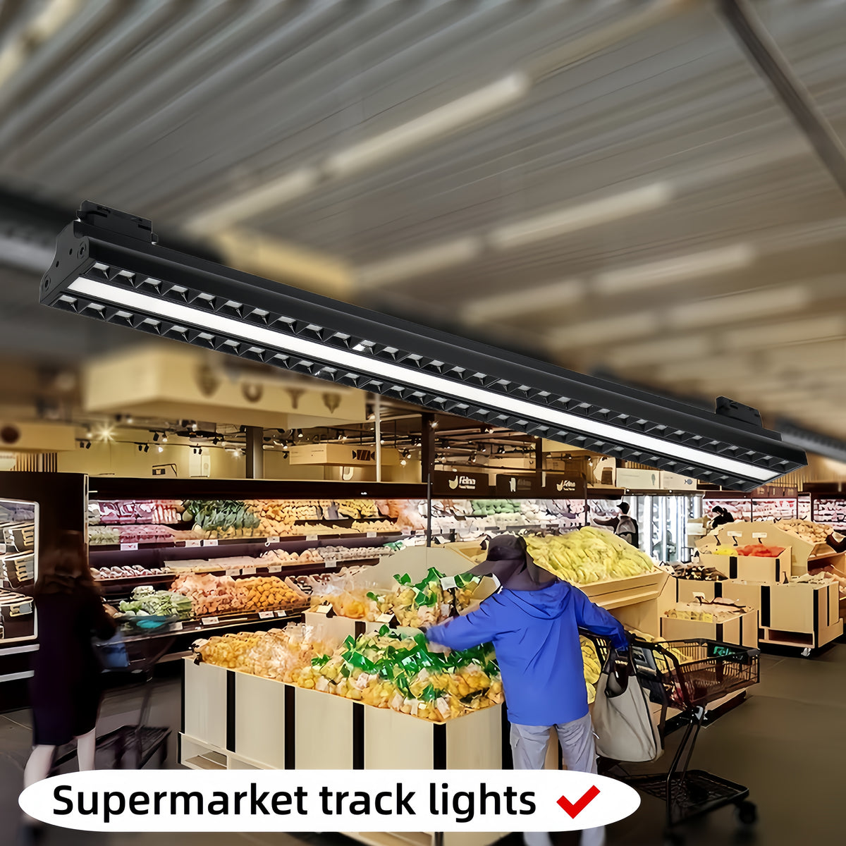 Commercial LED Linear Track Light — 150W High-Output Spotlight
