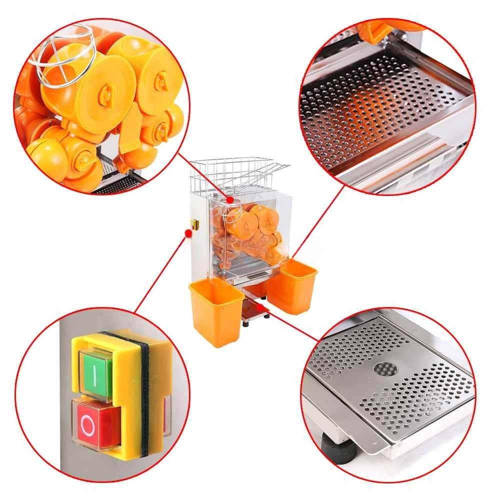 Commercial Automatic Orange Juicer — Stainless Steel Citrus Press