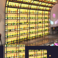 Industrial Wall-Mounted Bar Back Wine Rack image preview