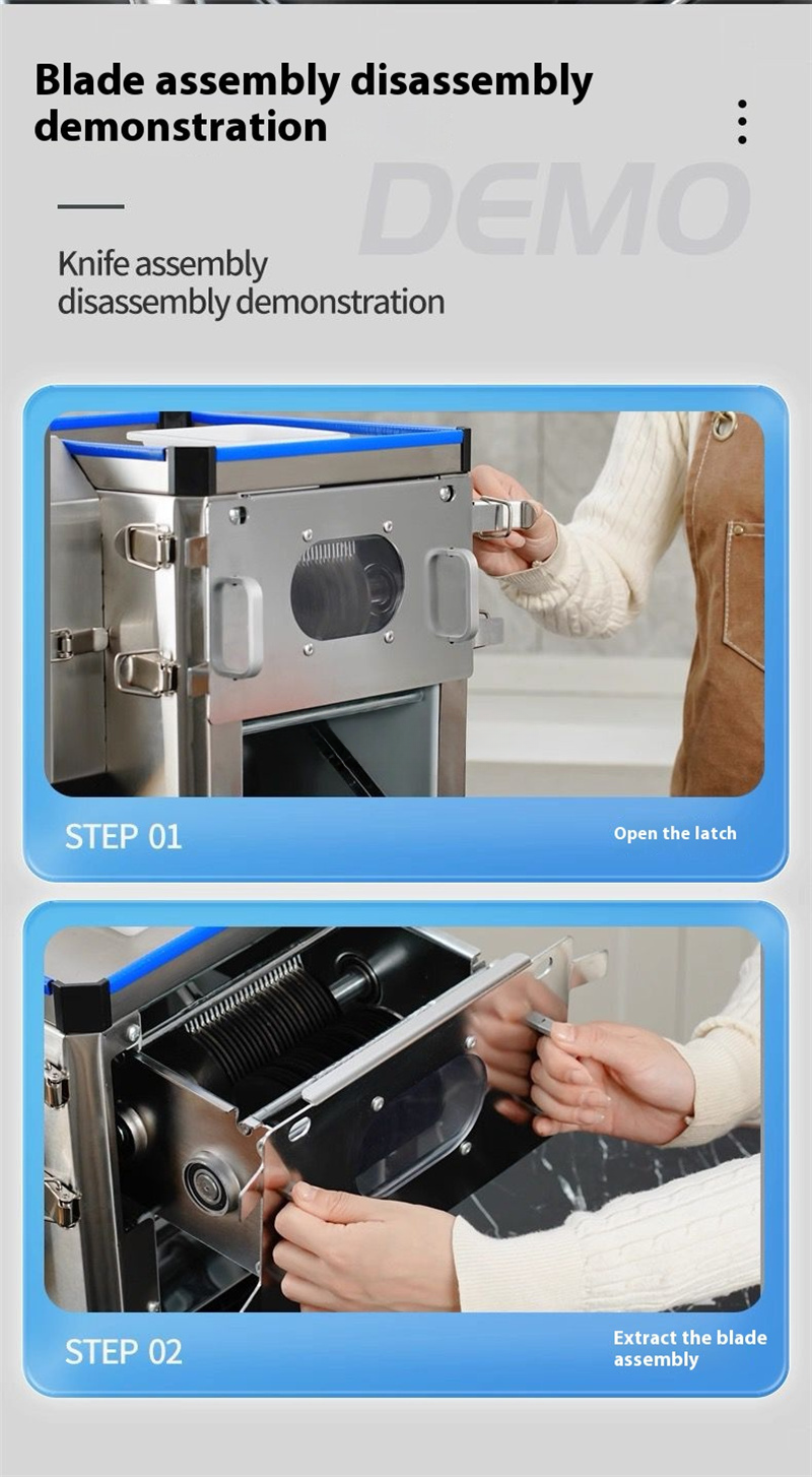 Commercial Multi-Function Meat & Vegetable Cutter — 850W Slicer/Shredder