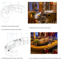 Custom Cocktail Bar Station — Refrigerated Underbar Workstation image preview