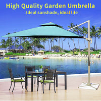 Commercial Patio Umbrella — 3×3 m Aluminum Roman Garden Parasol image preview
