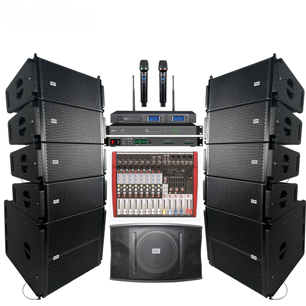Professional Line Array Speaker System — Full-Range & Subwoofer