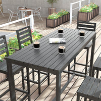 Modern Outdoor High Bar Table — Wood-Plastic Composite image preview