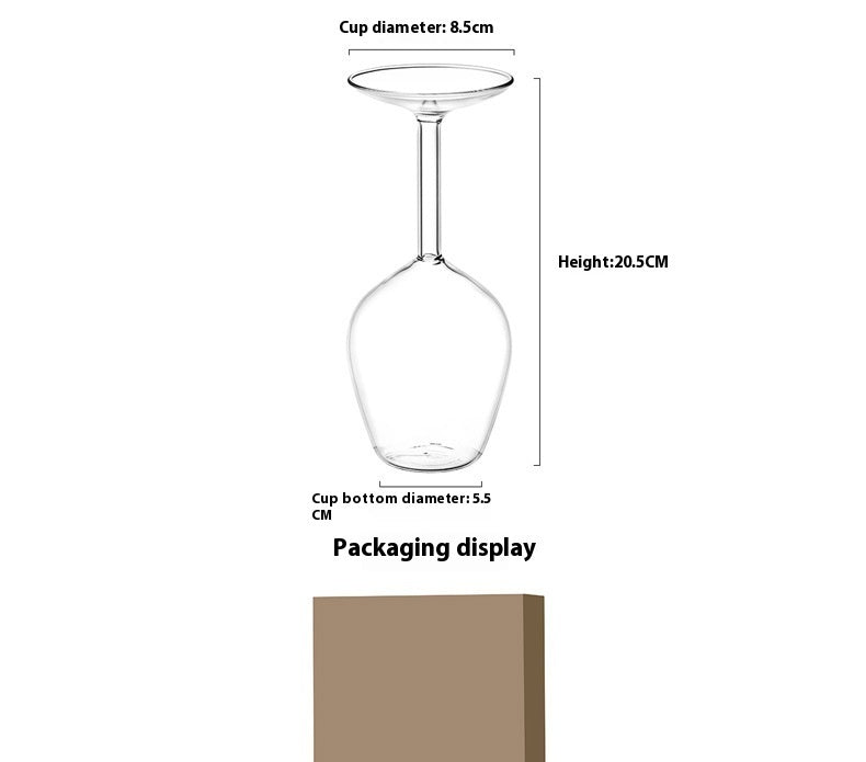 Upside Down Cocktail Glass — 400ml, style Upside down / inverted bowl