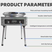 Commercial Electric Crepe Maker — Single &amp; Double Plate, 3–10 kW image preview
