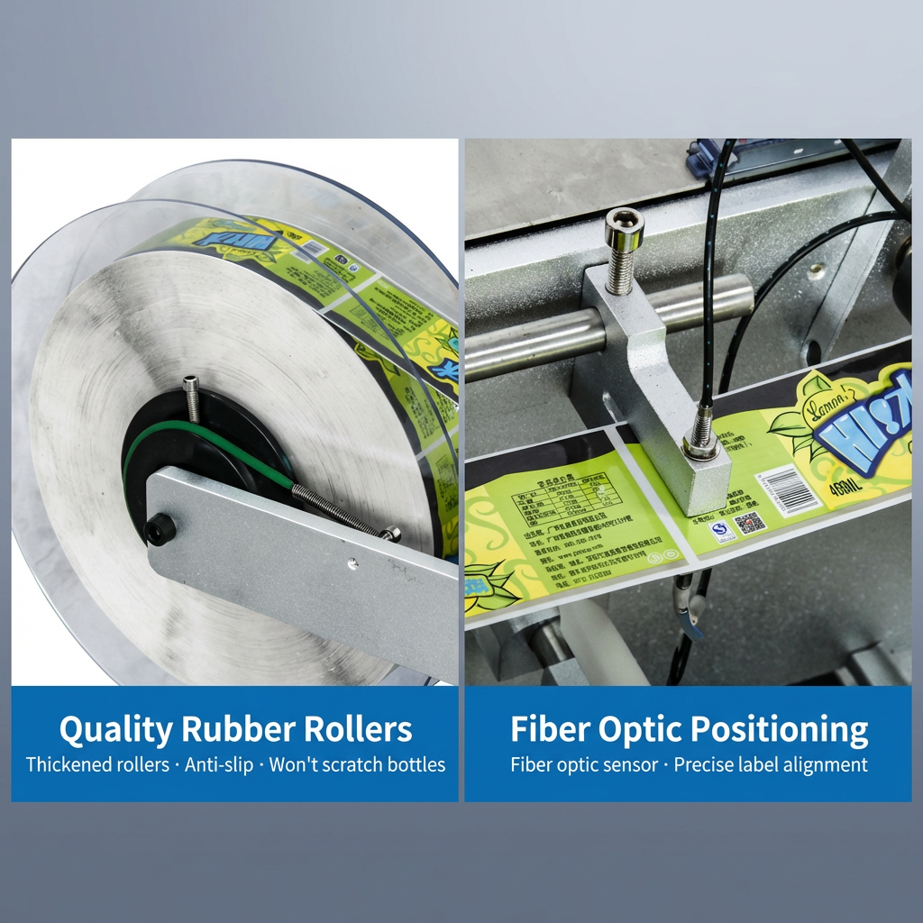 Semi-Automatic Round Bottle Labeling Machine — Desktop