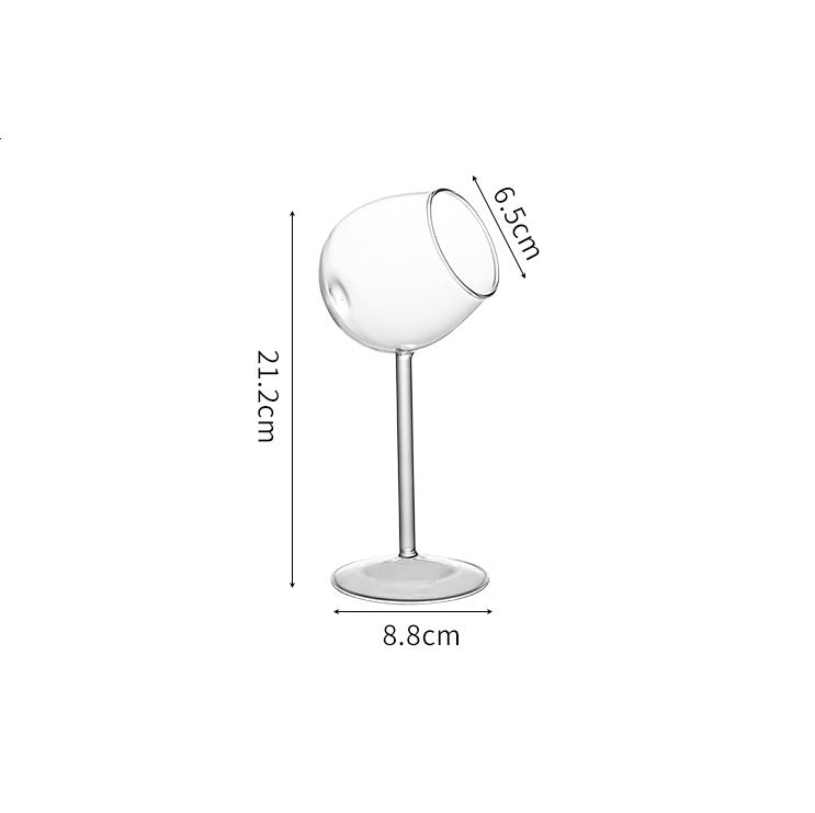 Sophisticated Glass Flask with Tilt Design