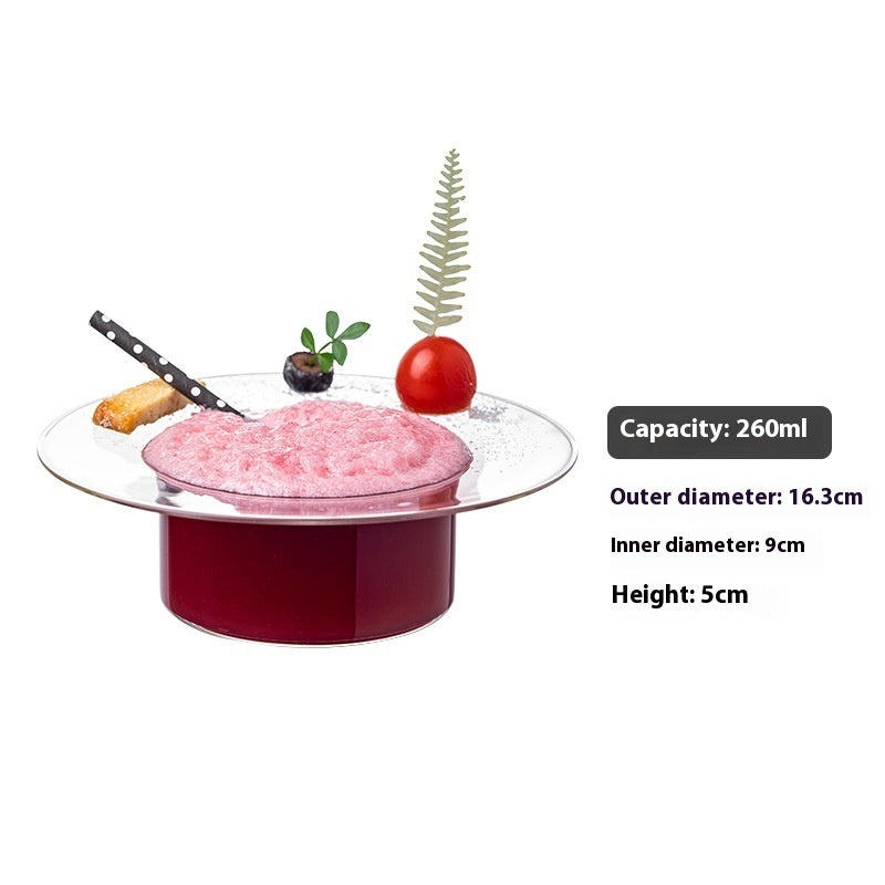 Elegant Inverted Top Hat Cocktail Glass