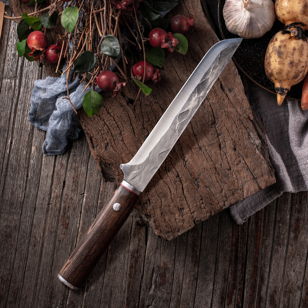 Stainless Steel Boning Knife with Wooden Handle
