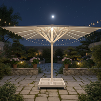 Outdoor Restaurant Umbrella with Aluminum Shaft and Marble Base image preview