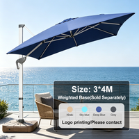 Cantilever Patio Umbrella — Aluminum LED Offset Parasol image preview