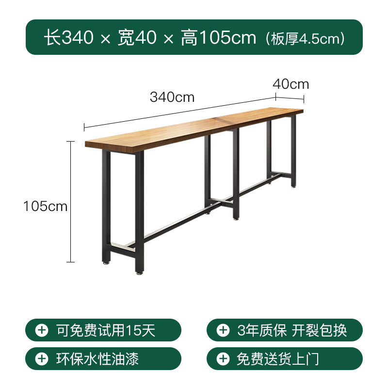 Commercial Bar Furniture Set — Solid Wood Tables & Bar Stools