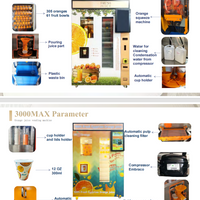 Automatic Fresh Orange Juice Vending Machine — Self-Cleaning, Refrigerated image preview