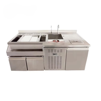 Custom Cocktail Bar Station — Refrigerated Underbar Workstation image preview