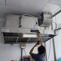 Wall-Mounted Commercial Range Hood — Stainless Steel, 6000 m³/h image preview