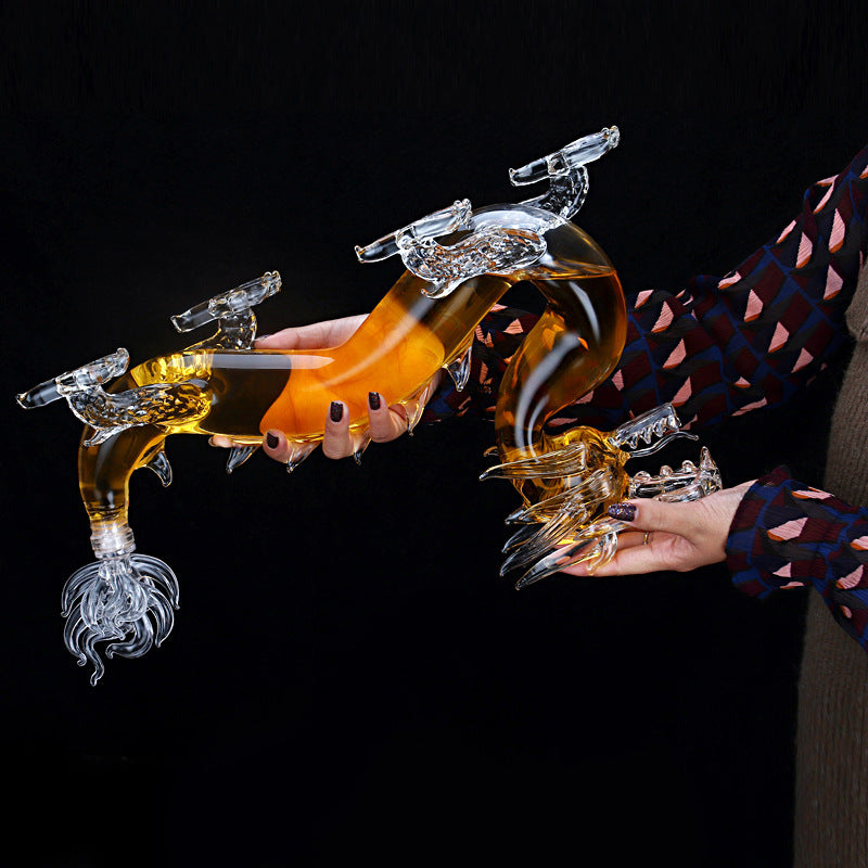 Handcrafted Dragon Whiskey Decanter