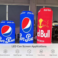 Can-Shaped Cylinder LED Video Display — Custom Digital Signage image preview