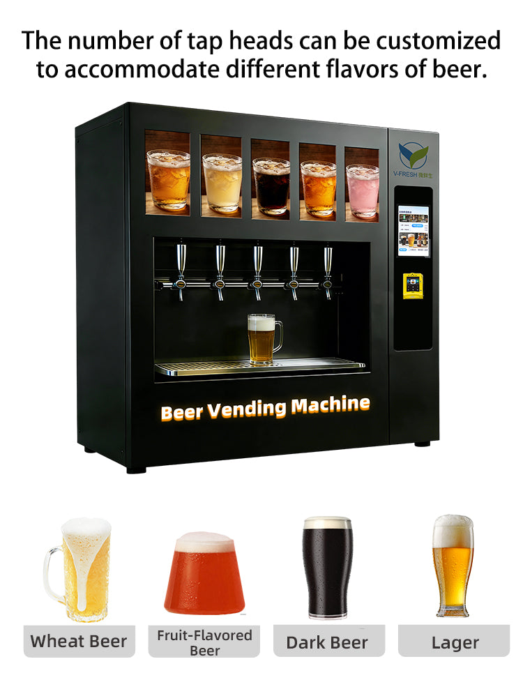 Desktop Beer Vending Machine — Self-Service with Touchscreen