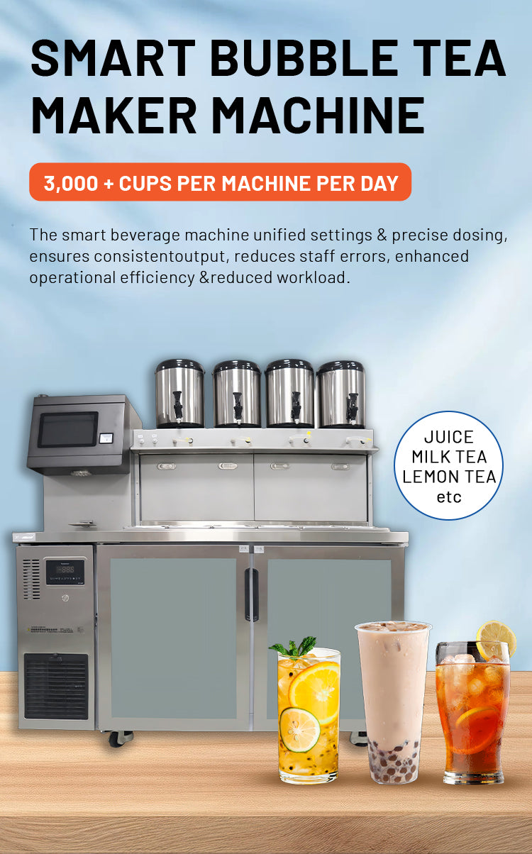 Automatic Commercial Bubble Tea Machine — All-in-One Boba Maker