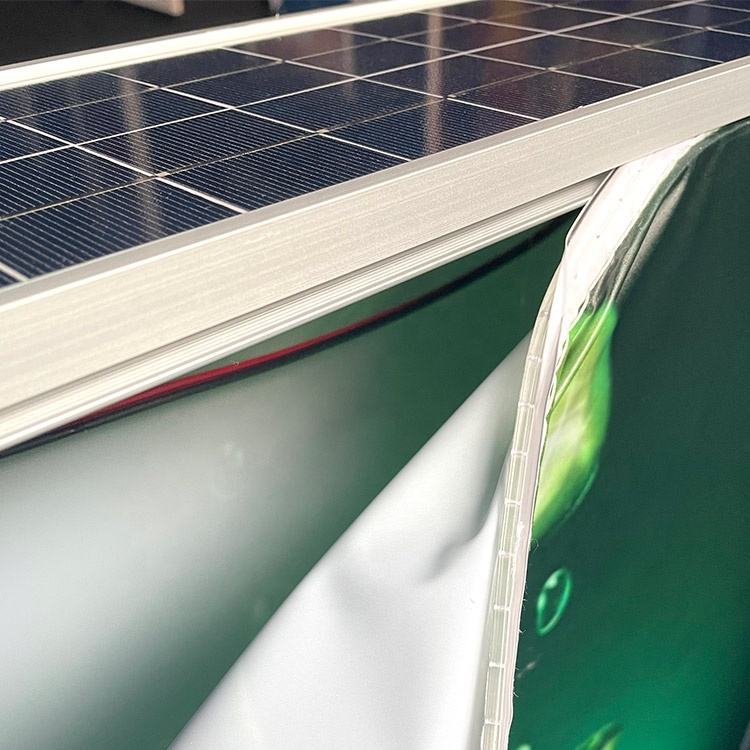 Solar-Powered LED Light Box — Outdoor Illuminated Sign