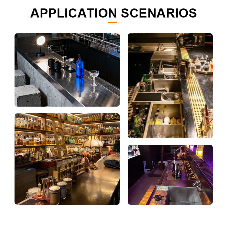 Custom Cocktail Bar Station — Refrigerated Underbar Workstation