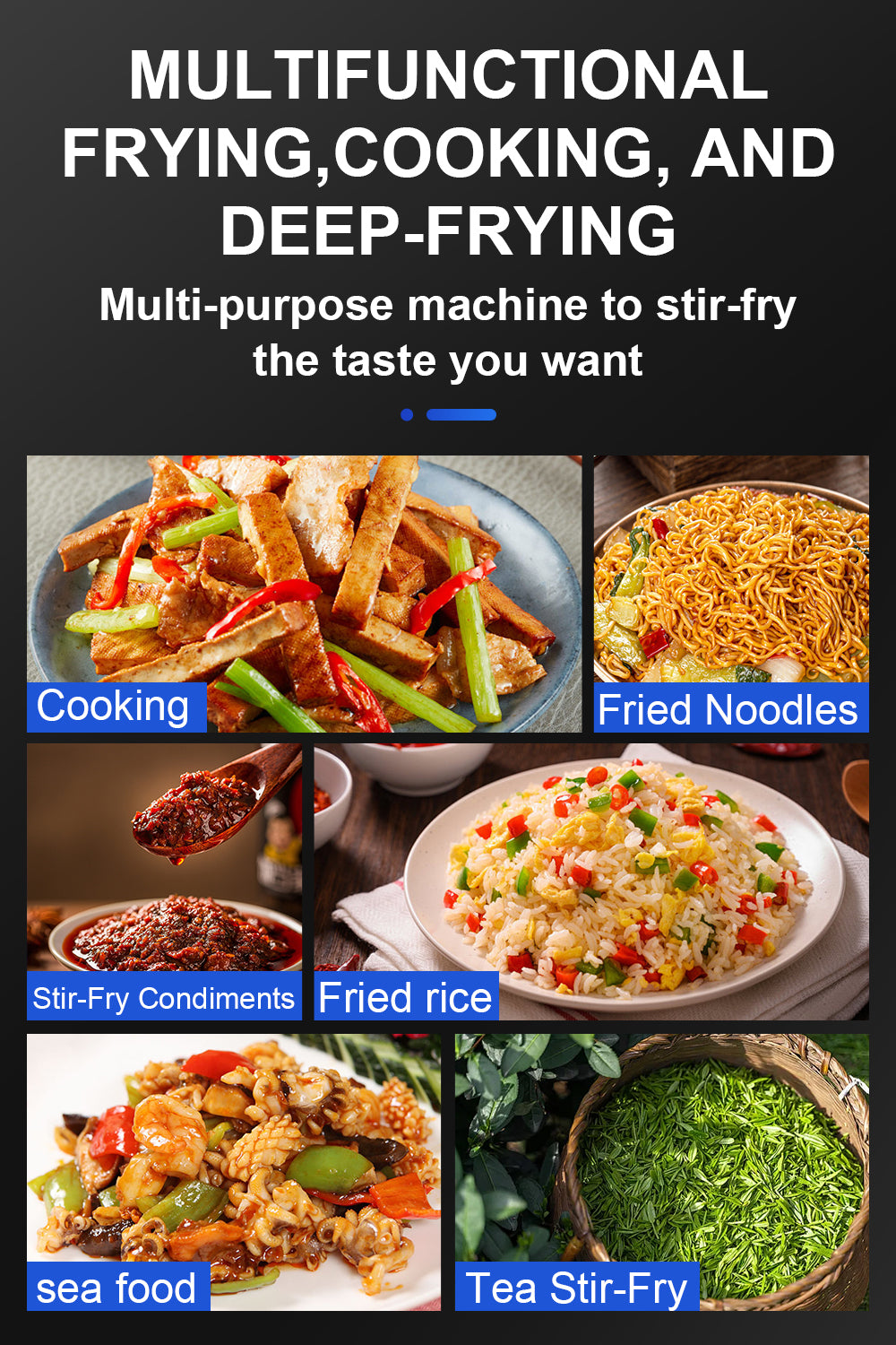 Commercial Automatic Stir-Fry Cooking Robot — Electric Wok Machine