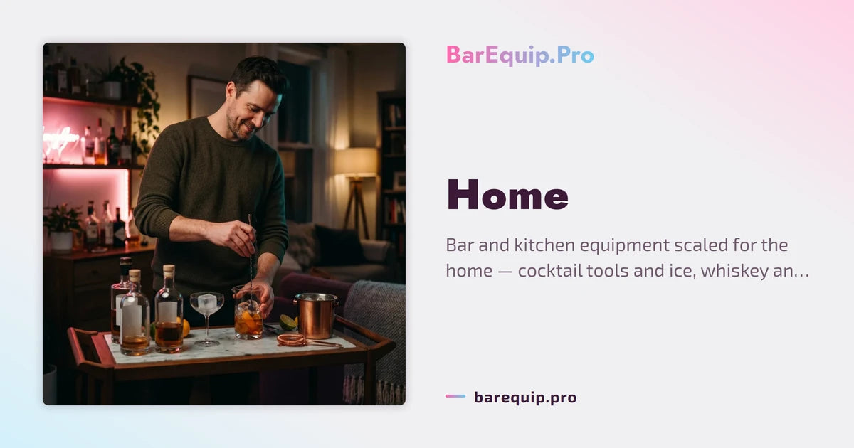 Home Bar & Kitchen Equipment | Glassware & Tools – BarEquip.Pro