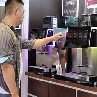 Commercial Self-Service Espresso Machine — Dual Bean Hopper, 20 Bar video preview