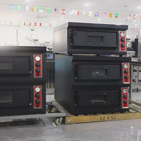 Commercial Deck Pizza Oven — Electric &amp; Gas, Stone Base video preview
