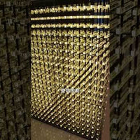 Acrylic Wine Rack with Wood-Panel Accent — Freestanding Bottle &amp; Stemware Holder video preview