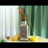 Commercial Spiral Slow Juicer — Twin-Gear Cold Press for Ginger, Apple &amp; Hard Produce video preview
