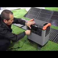 Portable Solar Power Station — 3000W, 5376Wh LiFePO4 video preview
